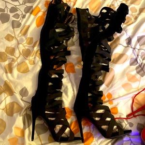 So Me thigh high heels